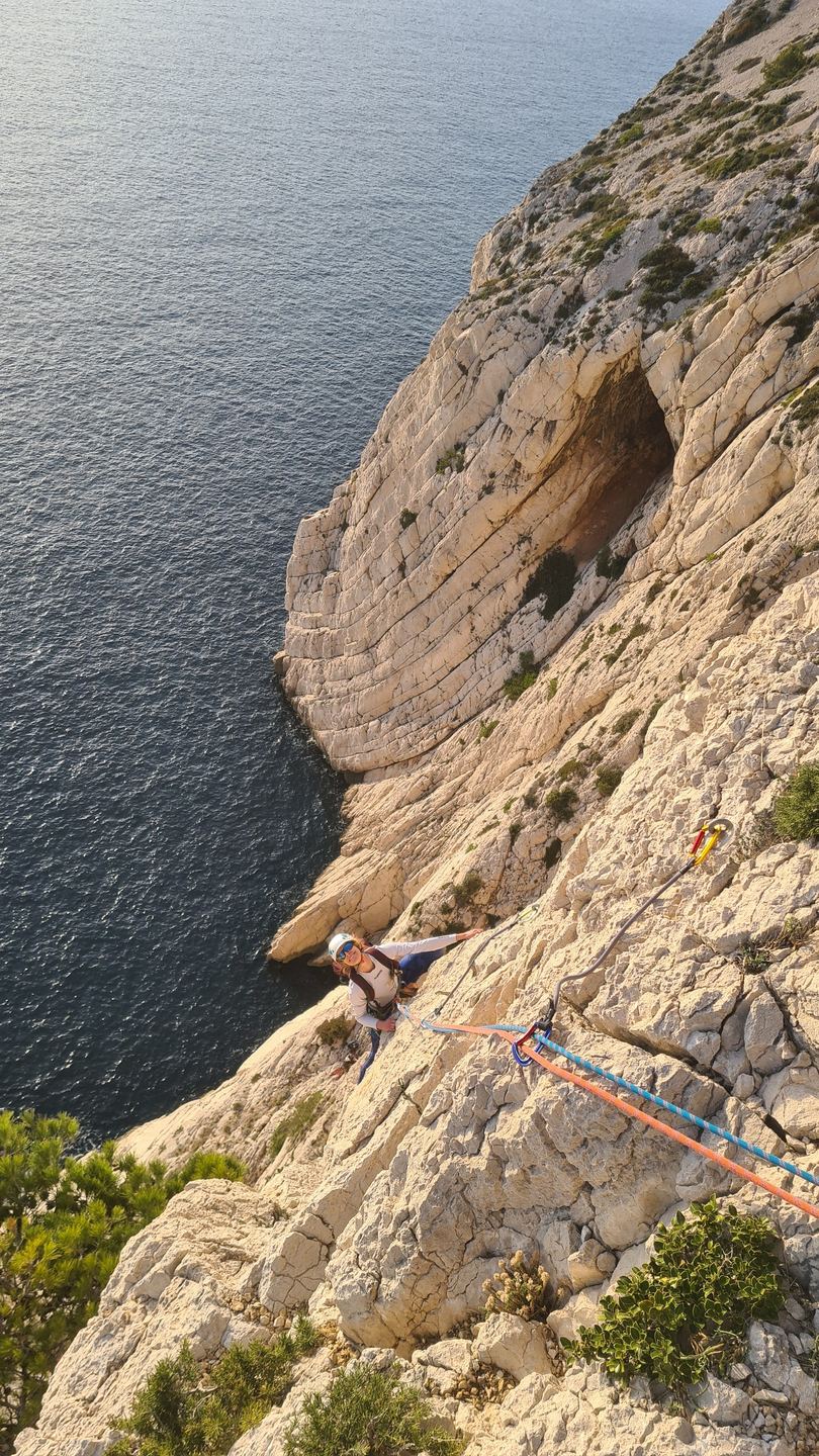Une paroi au-dessus des Calanques